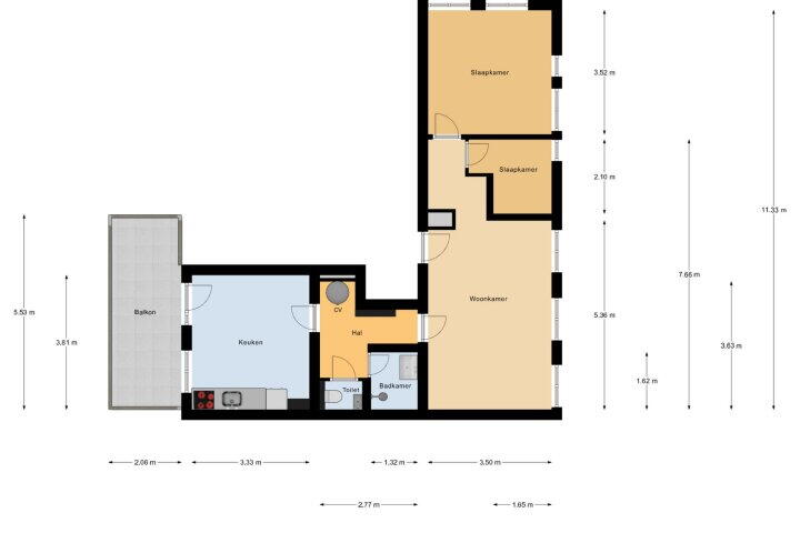 Plattegrond – Heerenweg 58 A, Heerlen
