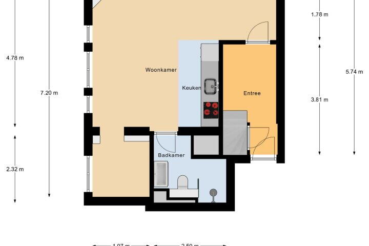 Plattegrond – Heerenweg 58 B, Heerlen
