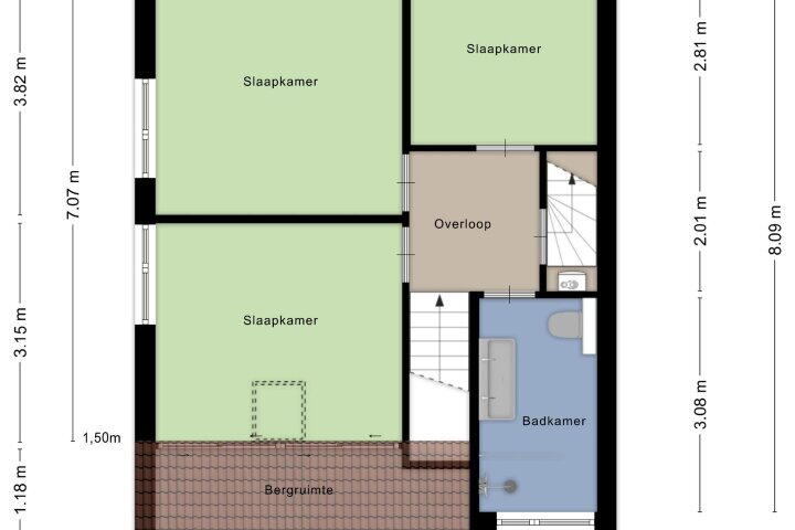 Plattegrond – Hees 8, Gieten