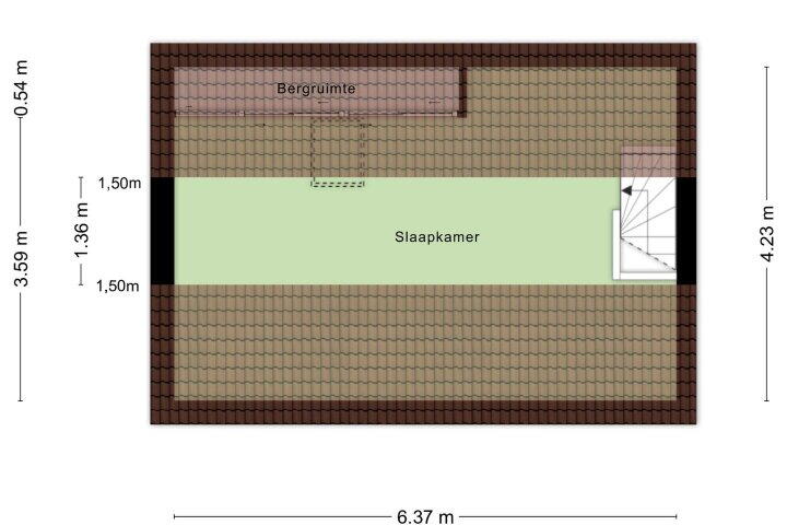 Plattegrond – Hees 8, Gieten