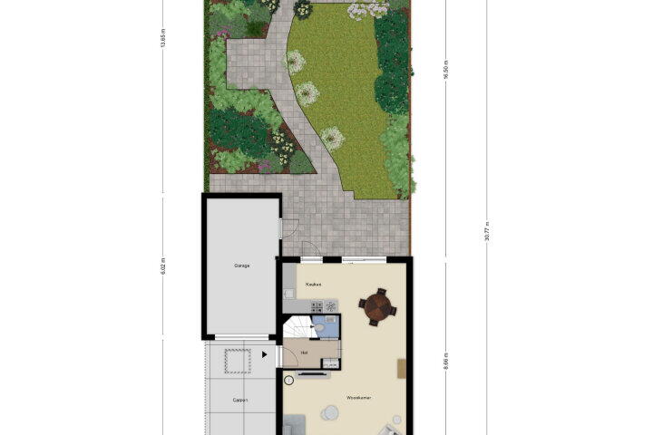 Plattegrond – Heesterberg 5, Roosendaal