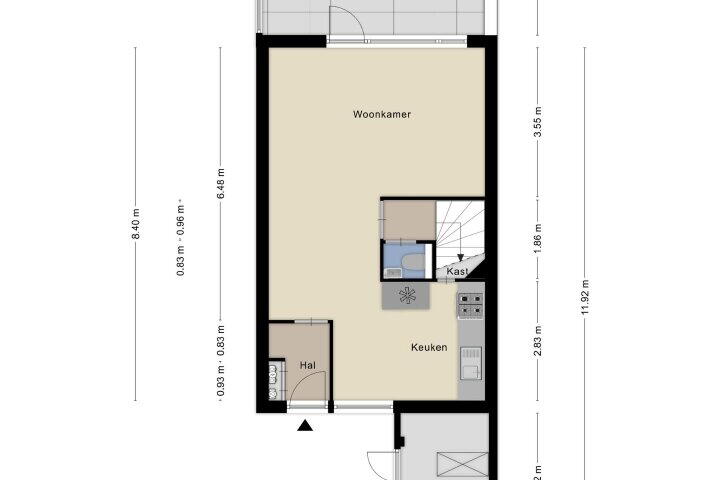 Plattegrond – Hegdambroek 1503, Nijmegen