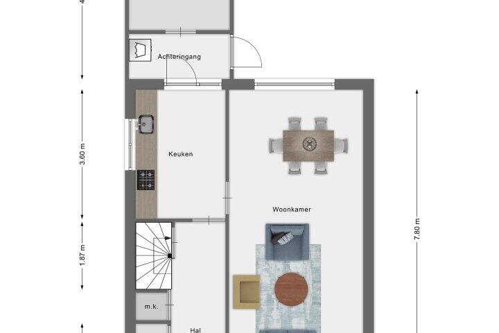 Plattegrond – Heidestraat 1, Westerhaar-Vriezenveensewijk