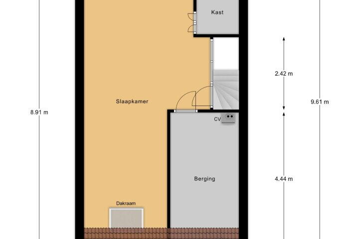 Plattegrond – Heideveldweg 15 B, Heerlen