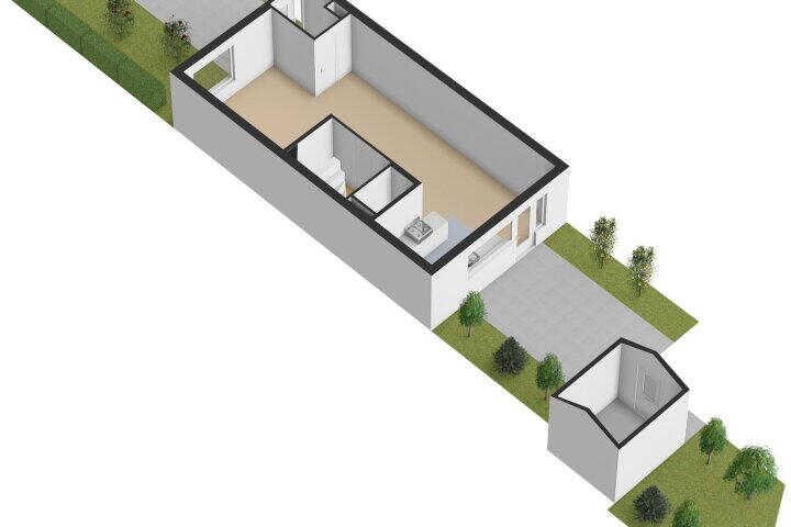 Plattegrond – Heideveldweg 15 B, Heerlen