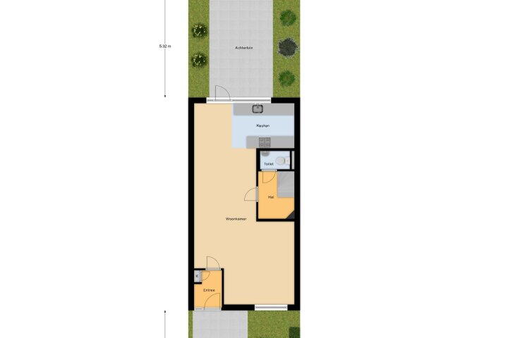Plattegrond – Heideveldweg 15 B, Heerlen