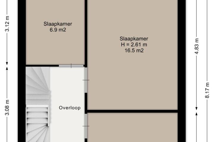 Plattegrond – Heidevlinder 48, Enschede