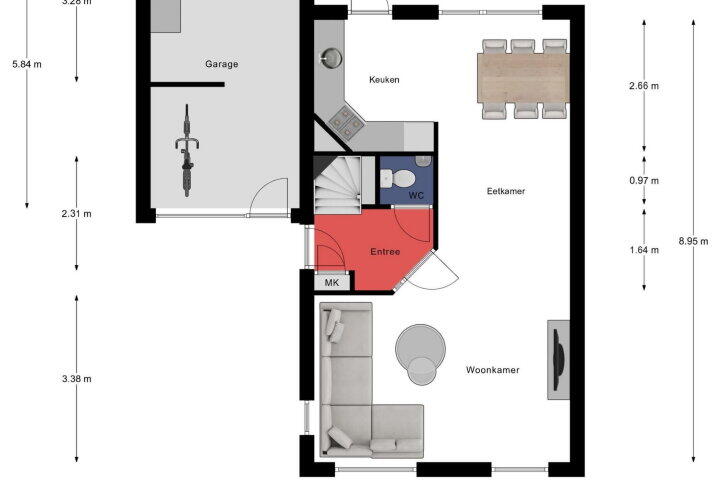 Plattegrond – Heierveldlaan 59, Maasbree