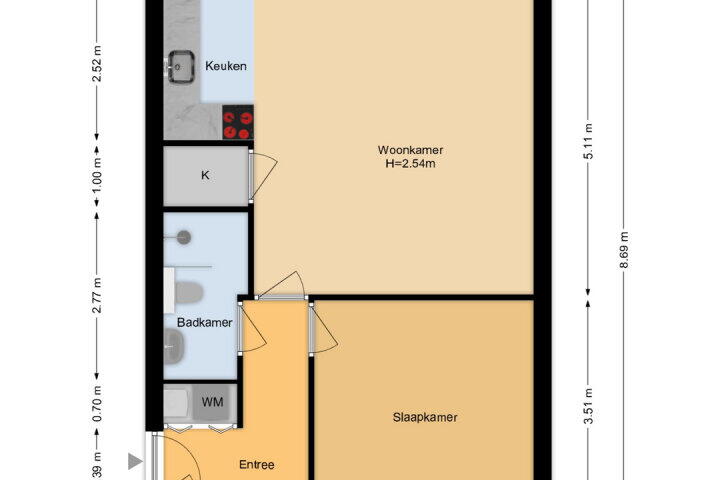 Plattegrond – Heijermanshove 18, Zoetermeer