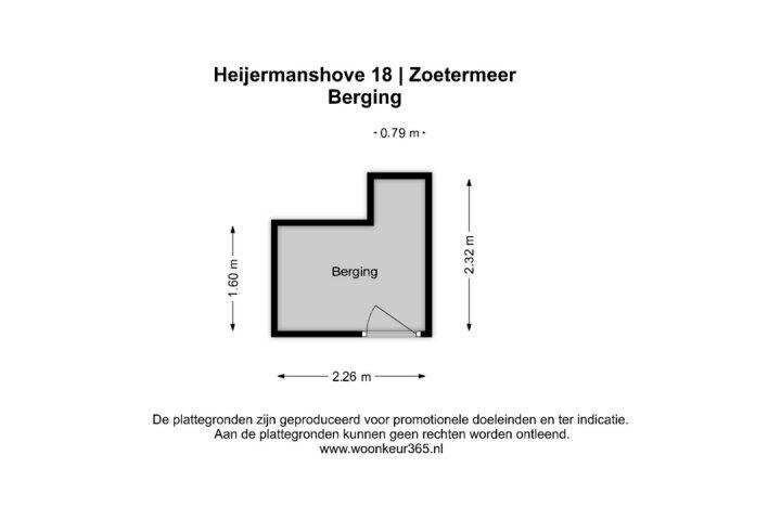 Plattegrond – Heijermanshove 18, Zoetermeer