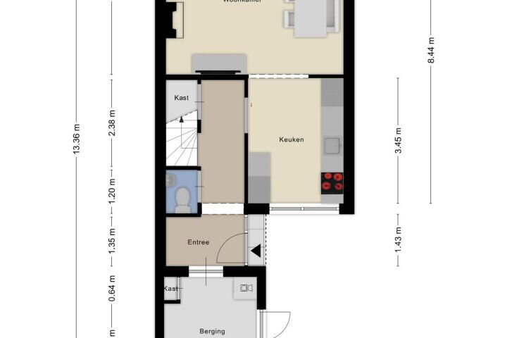 Plattegrond – Heijermanslaan 21, Roosendaal