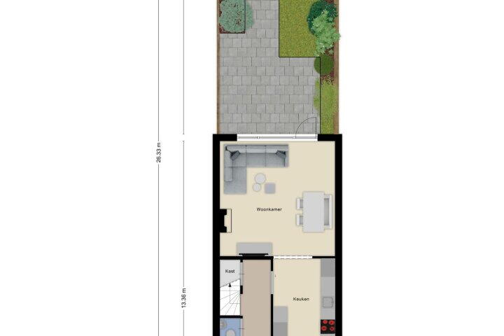 Plattegrond – Heijermanslaan 21, Roosendaal