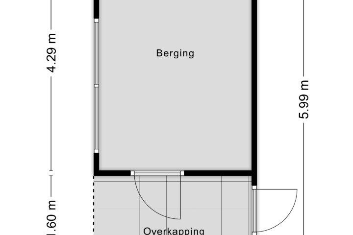 Plattegrond – Heijermanslaan 22, Roosendaal