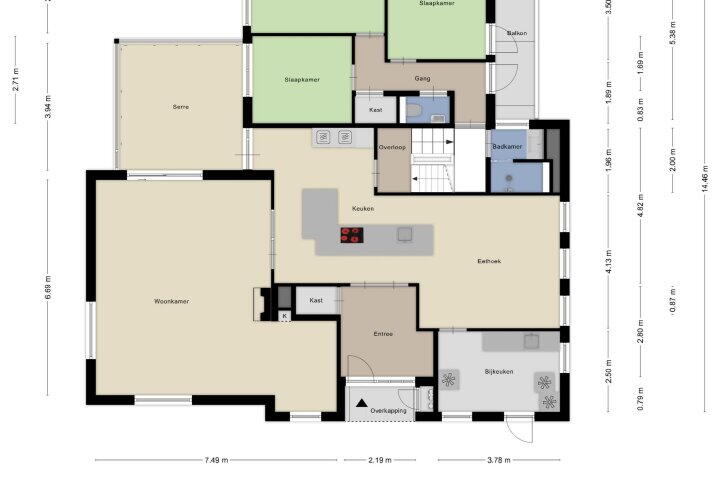 Plattegrond – Heilige Stoel 6705, Wijchen