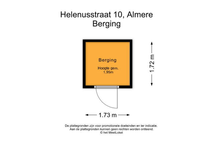 Plattegrond – Helenusstraat 10, Almere