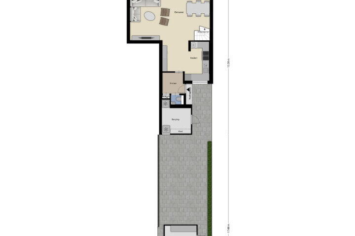 Plattegrond – Heliotroopdijk 126, Roosendaal
