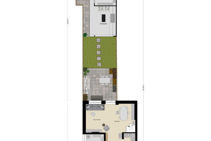 Plattegrond – Heliotroopdijk 132, Roosendaal