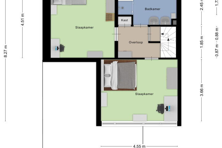 Plattegrond – Heliotroopdijk 132, Roosendaal