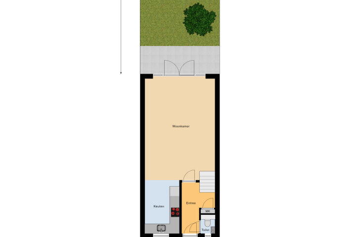 Plattegrond – Hellenburg 13, Vlissingen