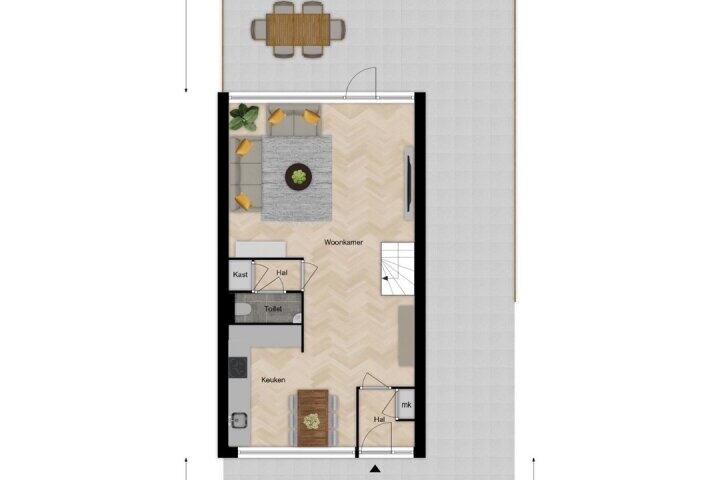 Plattegrond – Helmhof 2, Alphen Aan Den Rijn