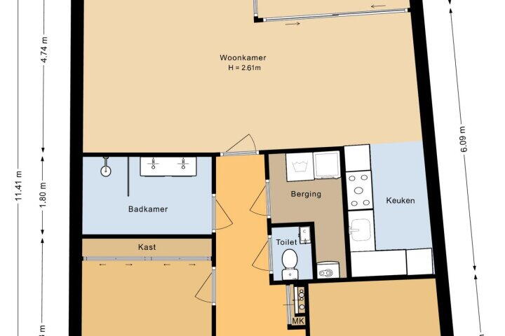 Plattegrond – Hemelboog Binnen 89, Heerhugowaard
