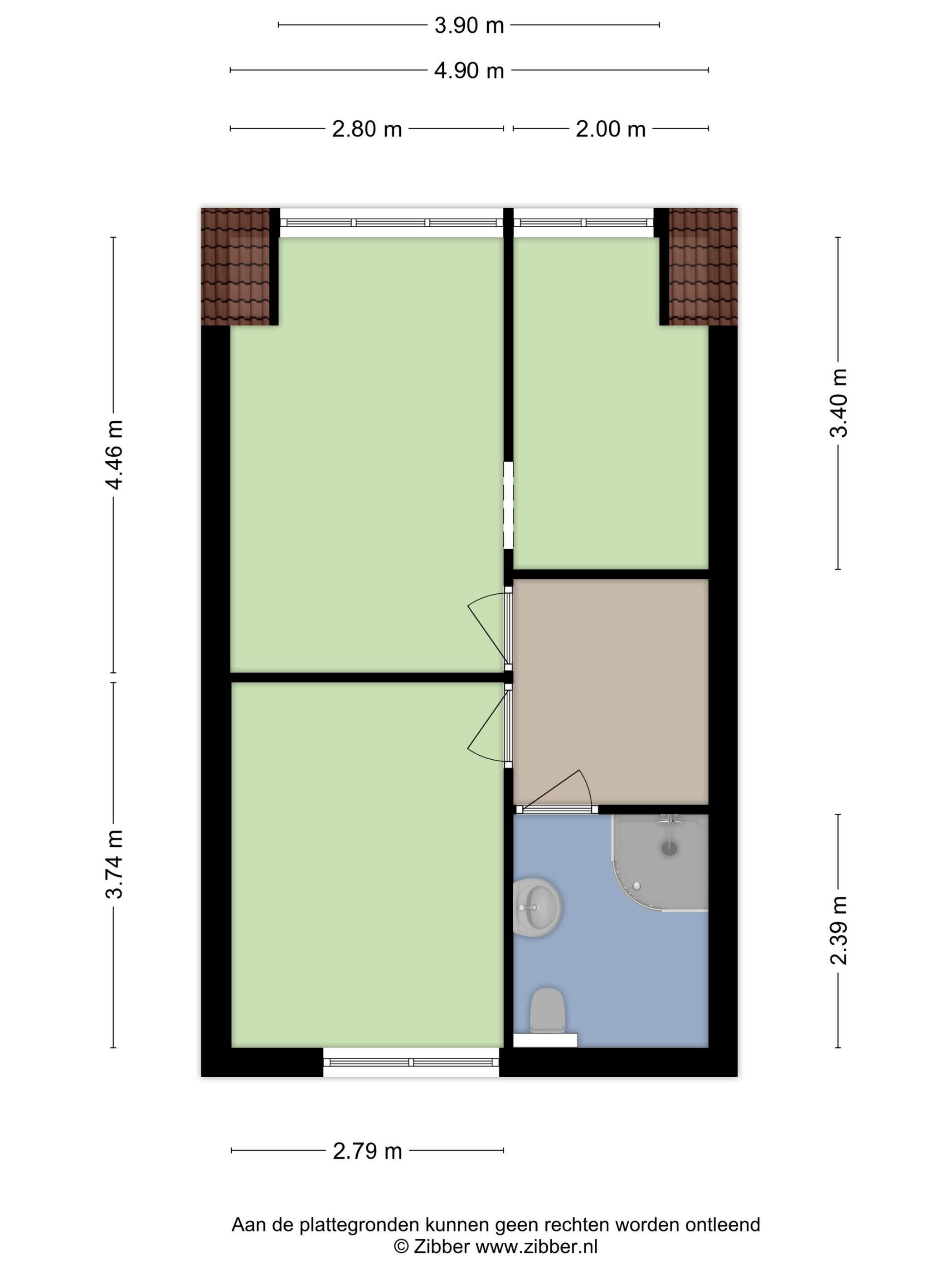 Plattegrond 5 - Hendrik Godfroidhof 9, Amsterdam