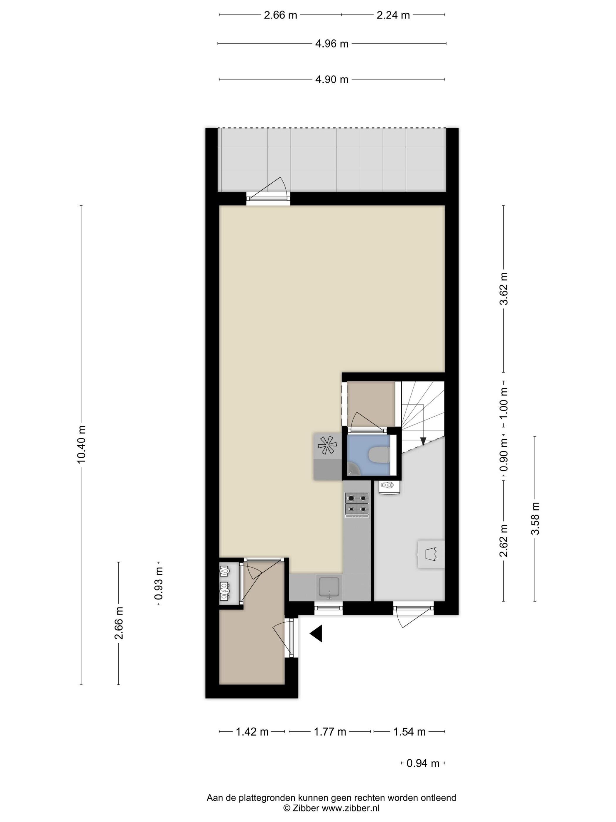 Plattegrond 1 - Hendrik Godfroidhof 9, Amsterdam