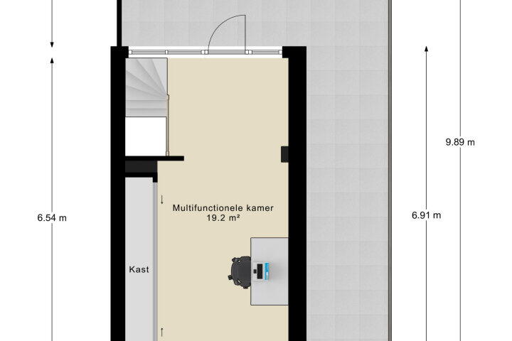Plattegrond – Hendrik Pieter Marchantstraat 12, Arnhem