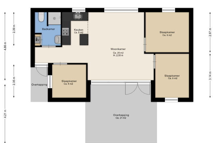 Plan – Hendrik Reindersweg 28 25, Pesse