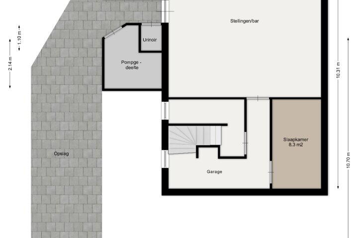 Plattegrond – Hendrik Reindersweg 28 83a, Pesse