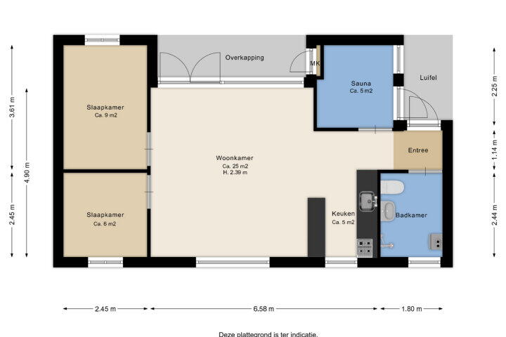 Plattegrond – Hendrik Reindersweg 28 91, Pesse