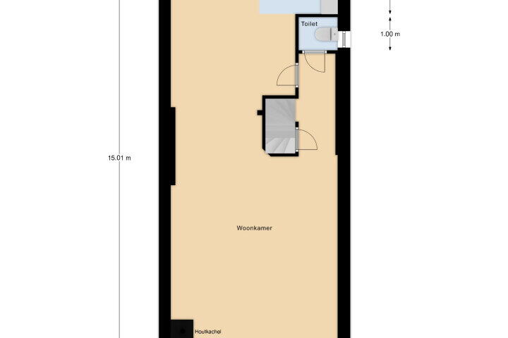 Plattegrond – Hendrikstraat 6, Vlissingen