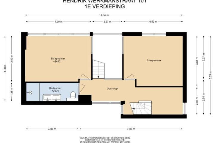 Plattegrond – Hendrik Werkmanstraat 101, Almere