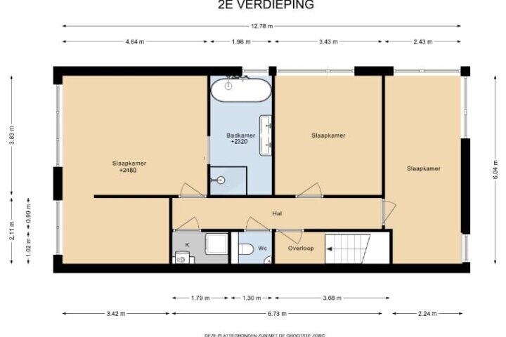 Plattegrond – Hendrik Werkmanstraat 101, Almere