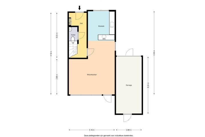 Plattegrond – Henriëtte Roland Holstweg 19, Heerenveen