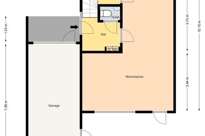 Plattegrond – Henriëtte Roland Holstweg 5, Heerenveen