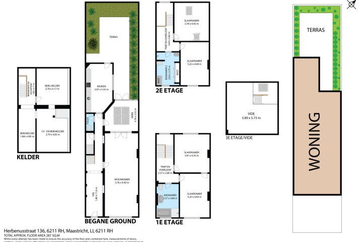 Plattegrond – Herbenusstraat 136, Maastricht