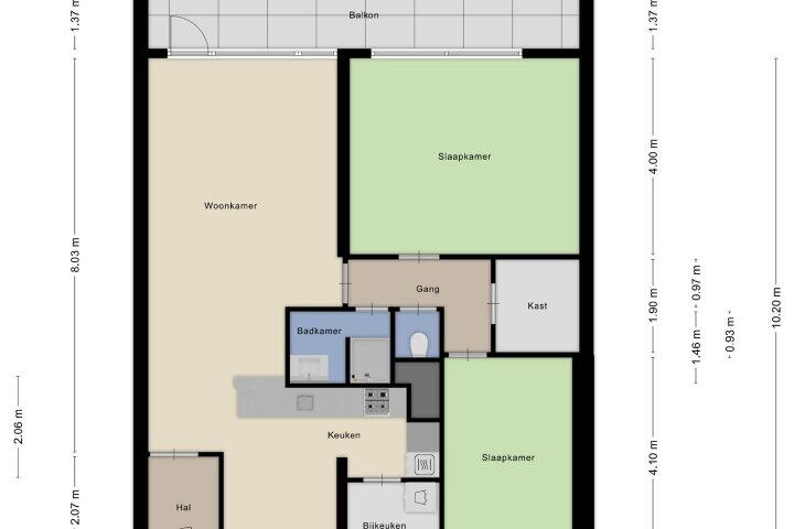 Plattegrond – Herculeshof 9 C, Maastricht