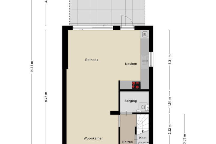 Plattegrond – Herdenkingsstraat 2, Weurt