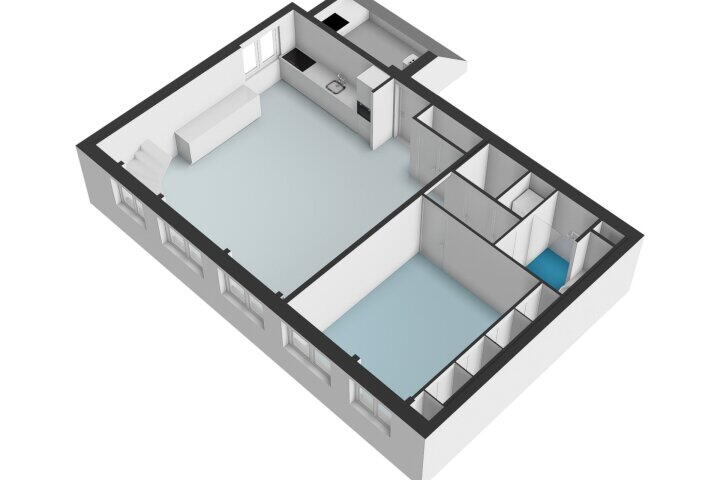 Plattegrond – Herengracht 60 2A, Amsterdam