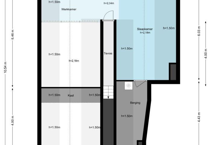 Plattegrond – Herengracht 60 2A, Amsterdam