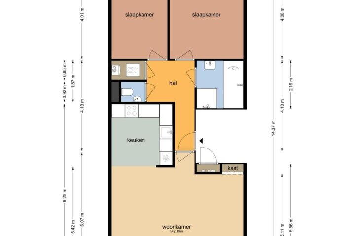 Plattegrond – Herengracht 94 E, Amsterdam