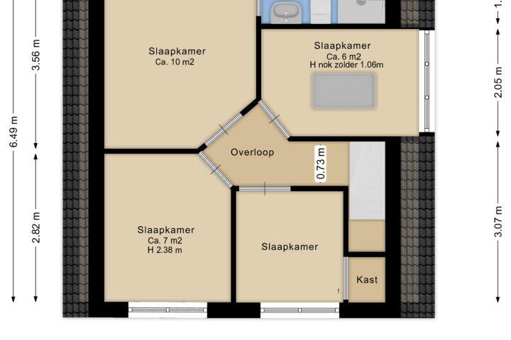 Plattegrond – Herenstraat 63, Slagharen