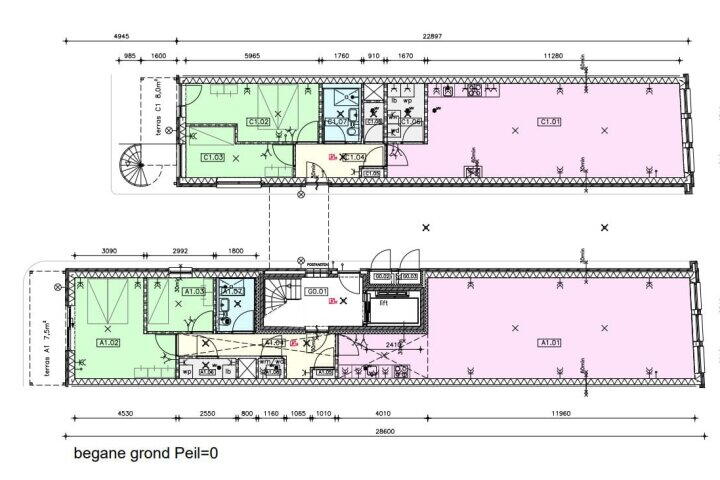 Plattegrond – Herenwal 76 D, Heerenveen