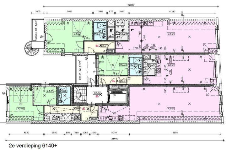 Plattegrond – Herenwal 77, Heerenveen