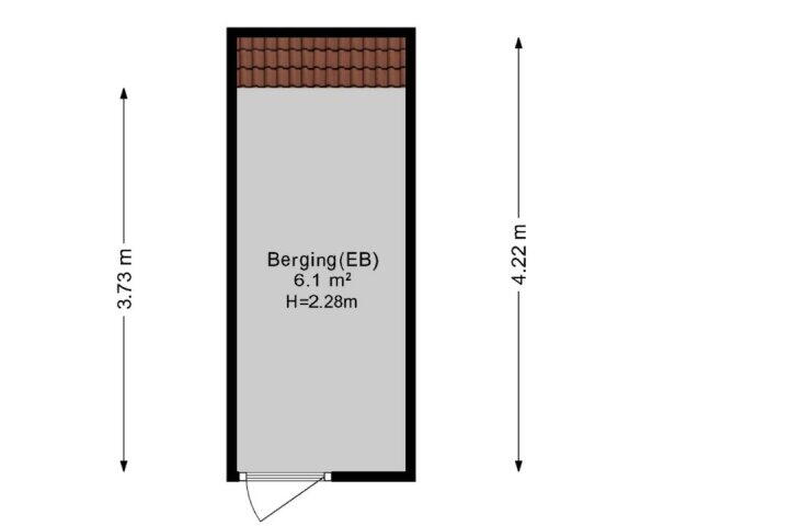Plattegrond – Hereweg 12 F, Groningen