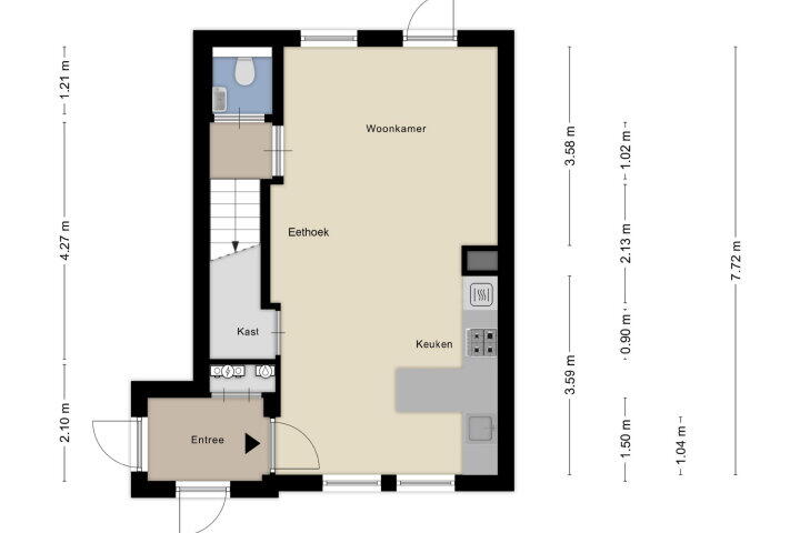 Plattegrond – Hertgang 78, Veldhoven