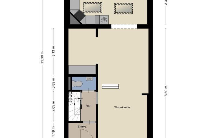 Plattegrond – Hertstraat 19, Nijmegen