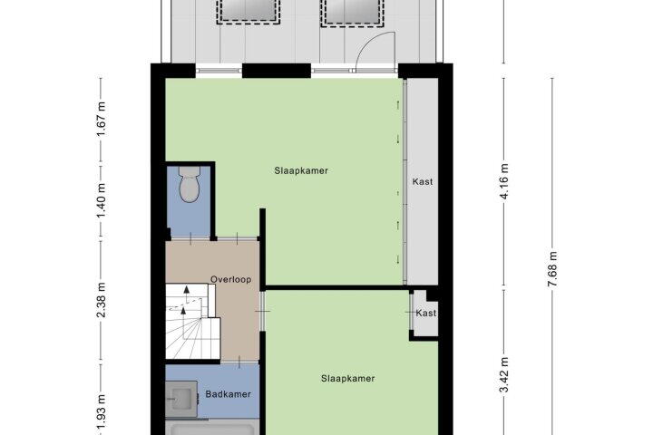 Plattegrond – Hertstraat 19, Nijmegen