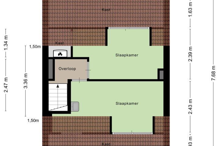 Plattegrond – Hertstraat 19, Nijmegen